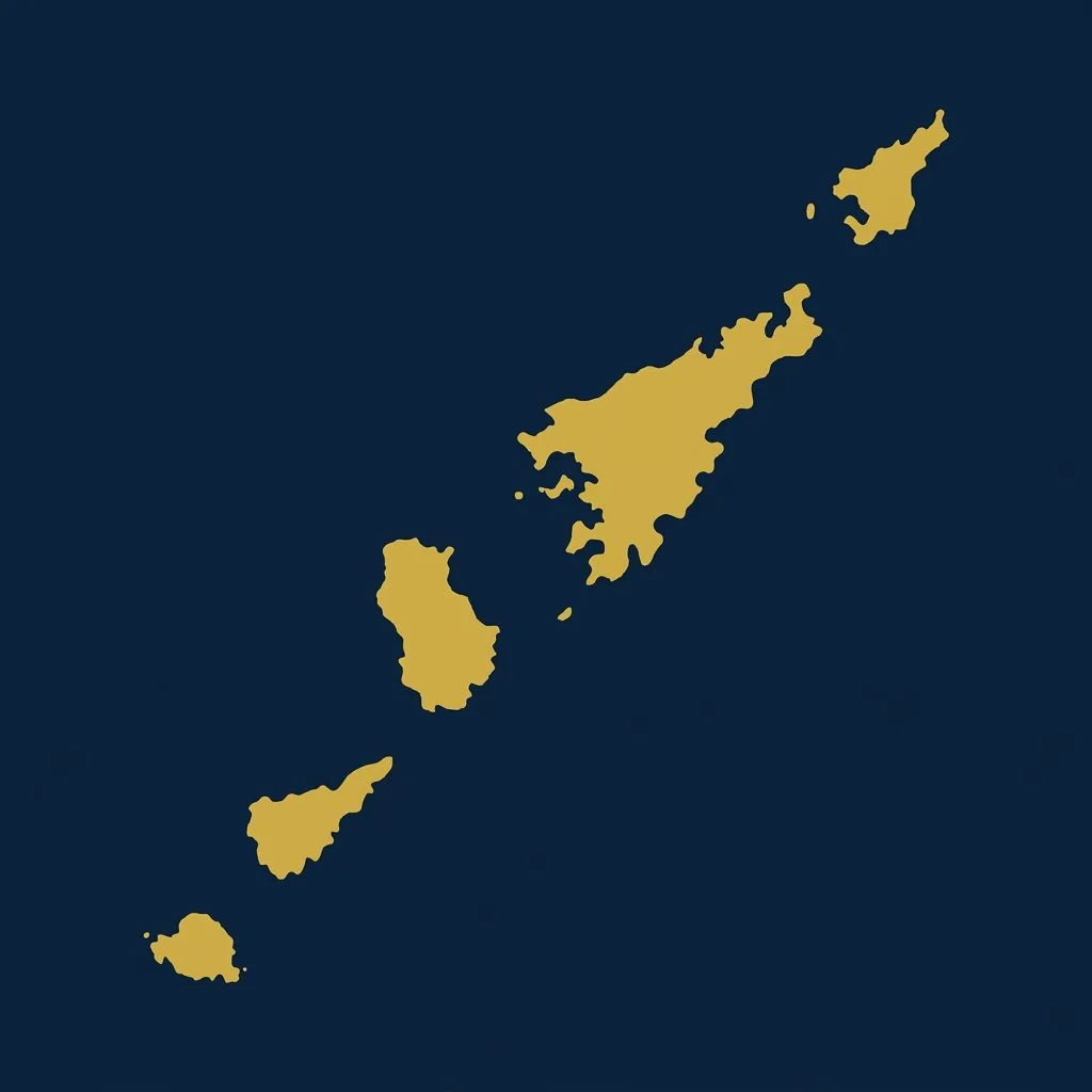 奄美群島の蔵元マップ背景