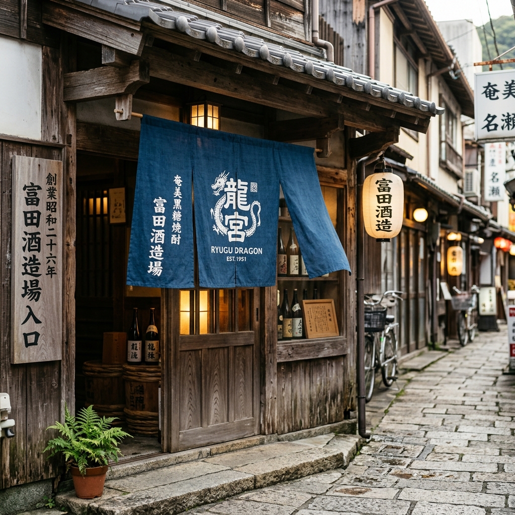 富田酒造場周辺の奄美大島風景