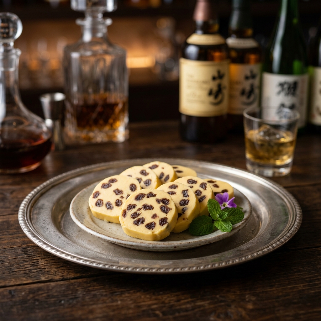 禁断の扉を開ける。レーズンバターと「琥珀色」の黒糖焼酎が描く、和洋折衷の極致