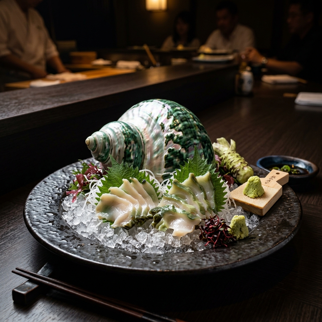 「夜光貝のバターソテー」海の宝石を贅沢に