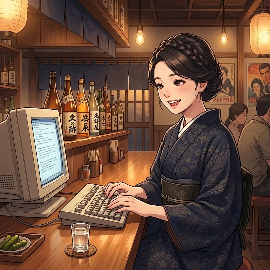 つむぎの黒糖焼酎タイピング